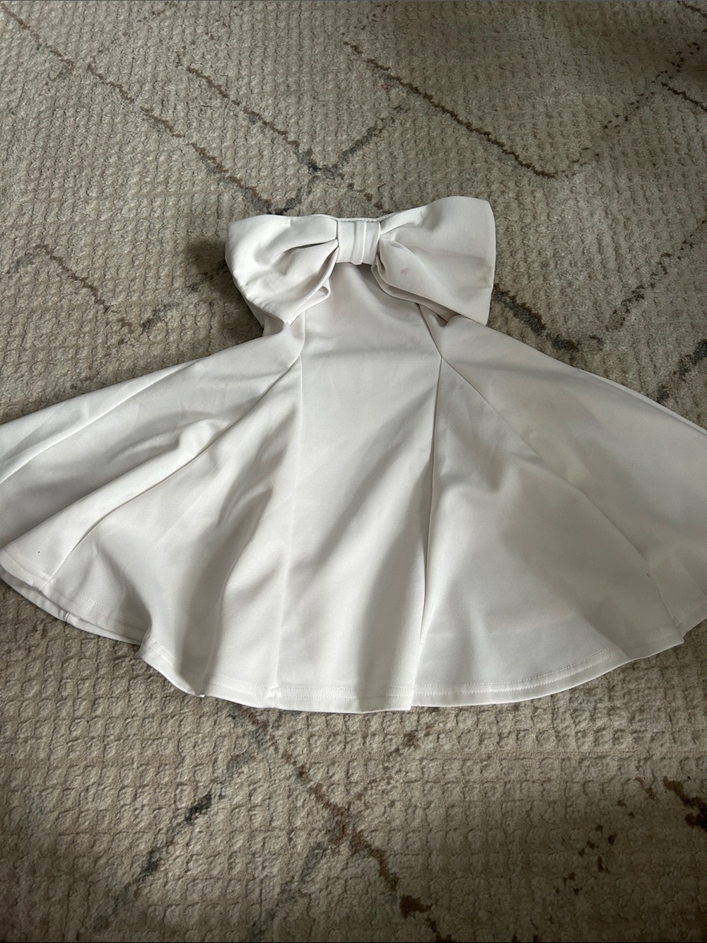 SHEIN White Bow-Back Mini Dress